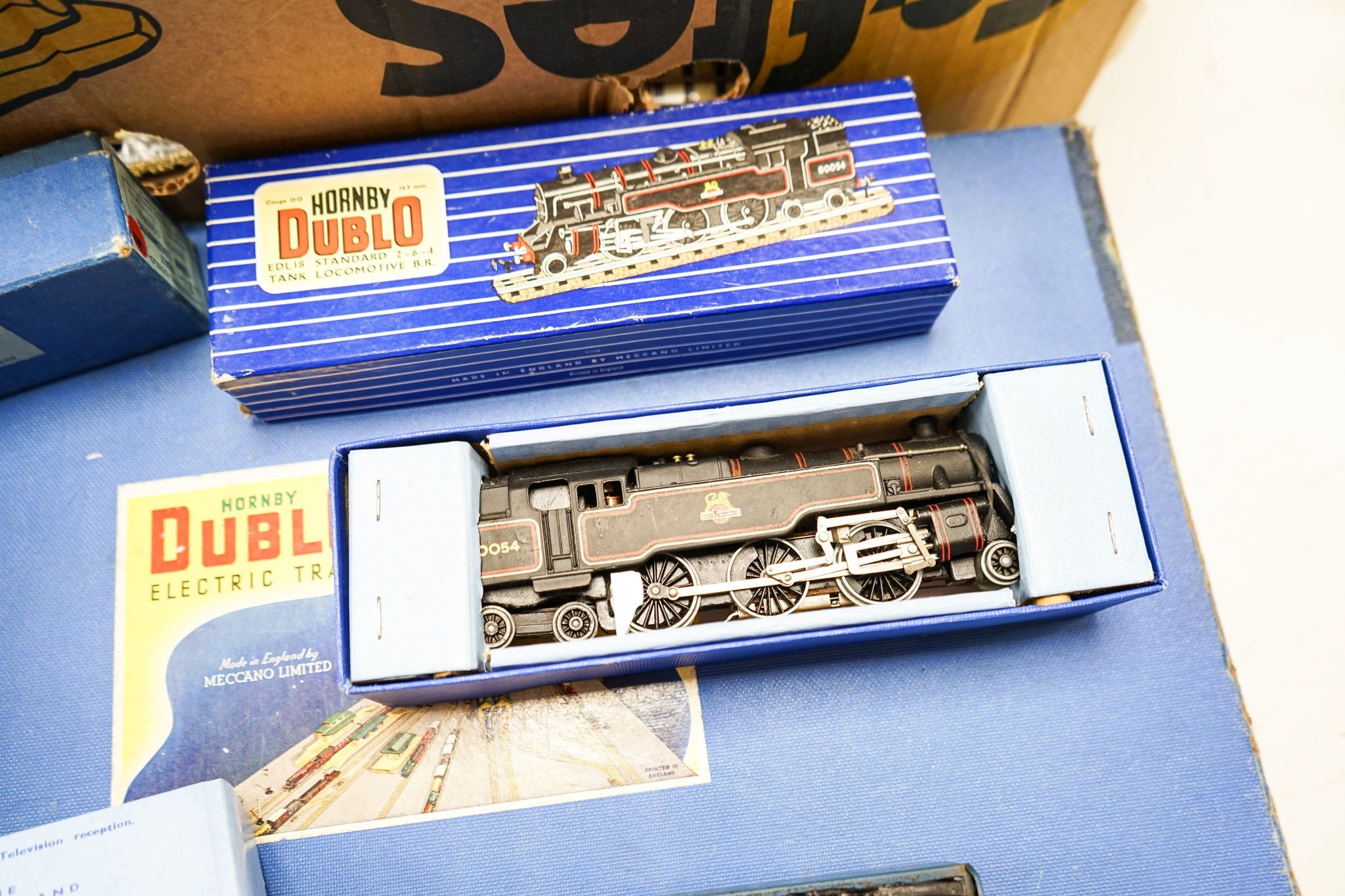 Hornby Dublo , including a set EDP2 and a goods set, largely boxed